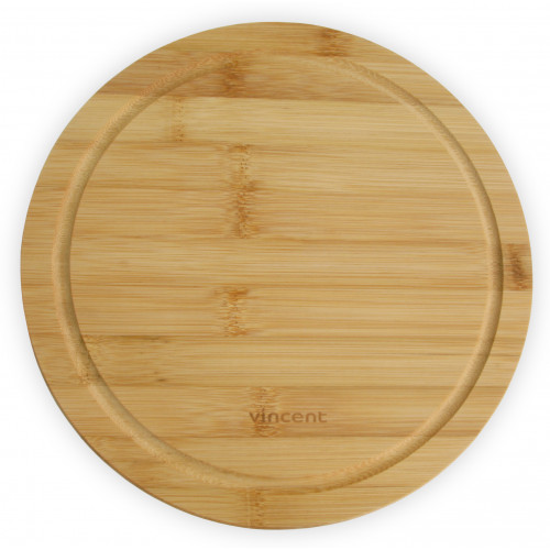 Доска разделочная бамбуковая круглая Vincent VC-2103-24 (24х24х1,2см)