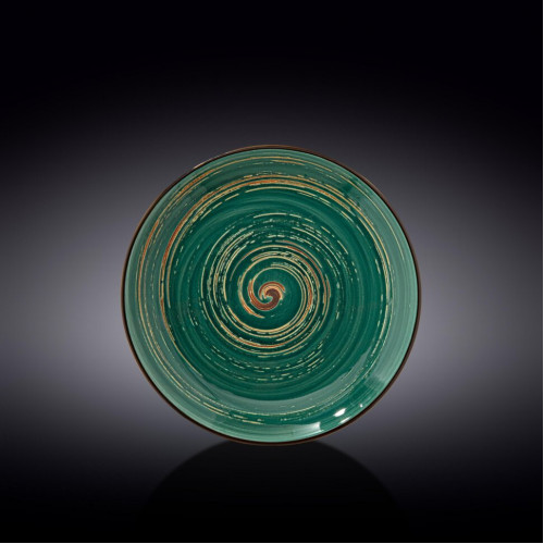 Тарелка круглая Wilmax Spiral Green WL-669513 / A (23 см)