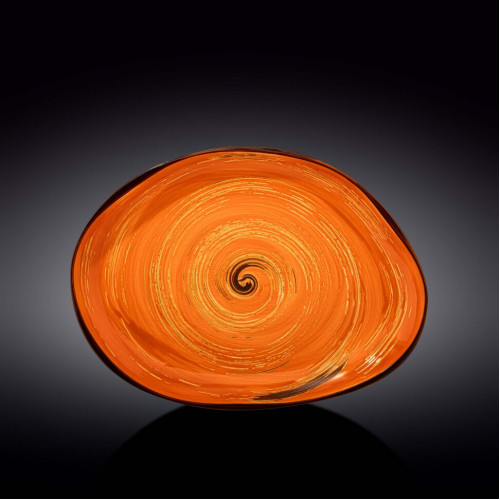 Блюдо-камень Wilmax Spiral Orange WL-669342 / A (33х24.5 см)